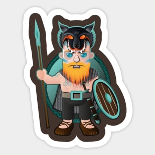 Celt in wolfskin Sticker